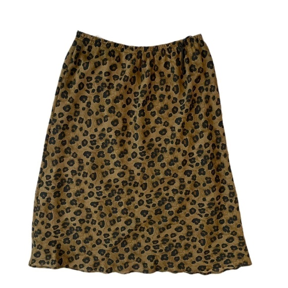 Leopard Print Skirt - Size 16 - Picture 1 of 6